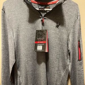 Men’s Spyder Active 3/4 zip pull over new with tags